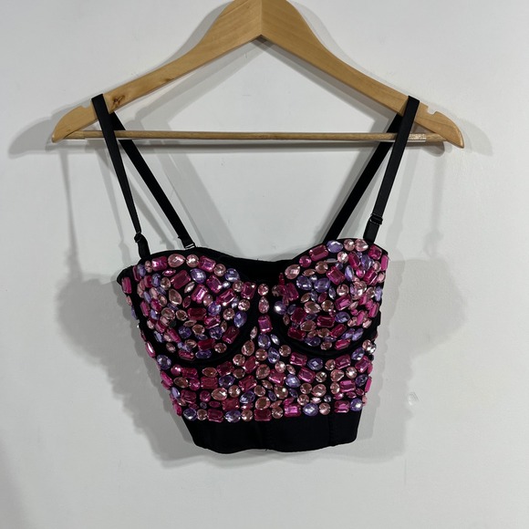 Crop Top Jeweled Corset Large Festival · Charmian — photo 1 of 1